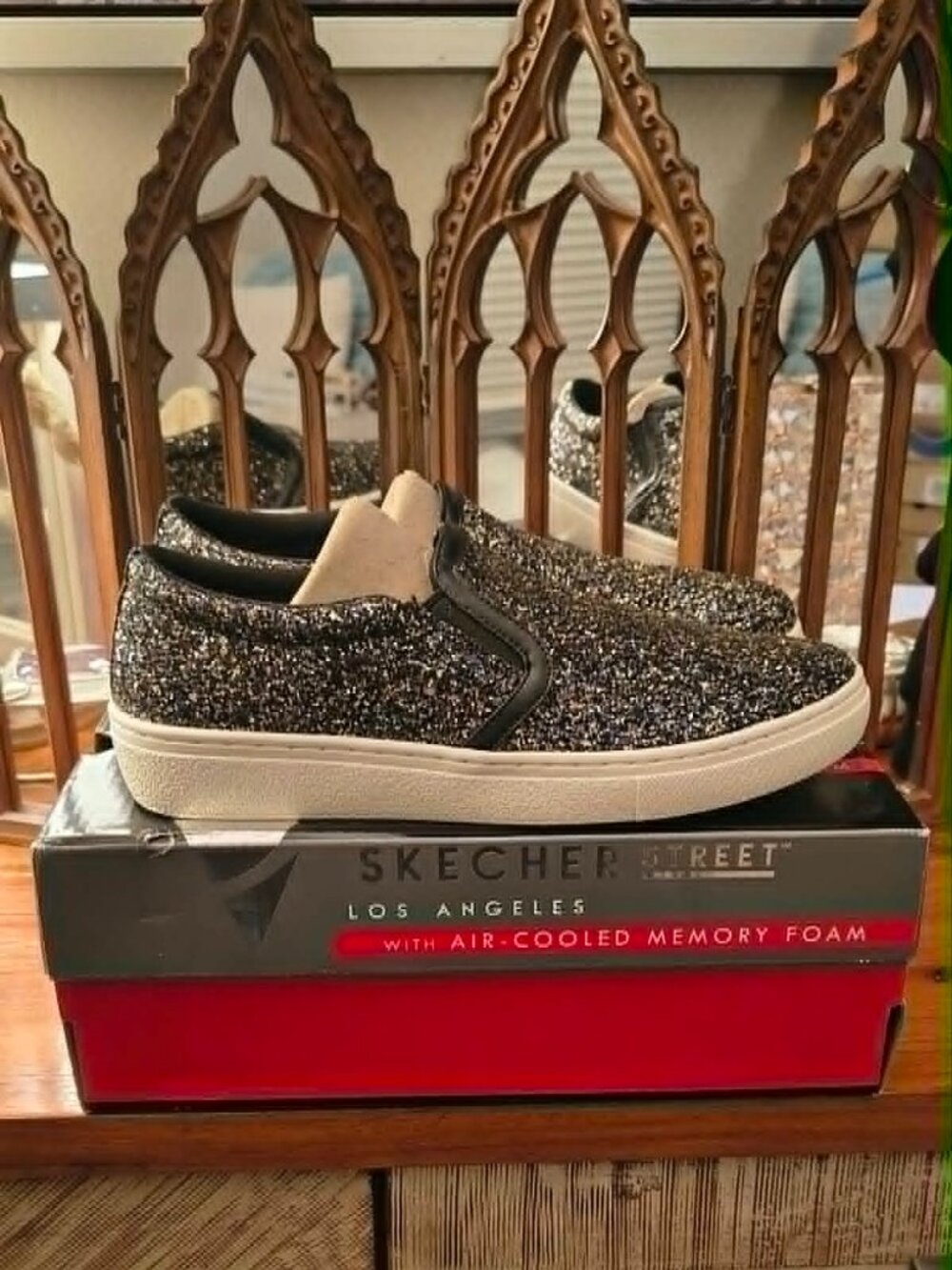 Skechers Street - Los Angeles - With Memory Foam - Goldie - Glitz & Blitz 8.5